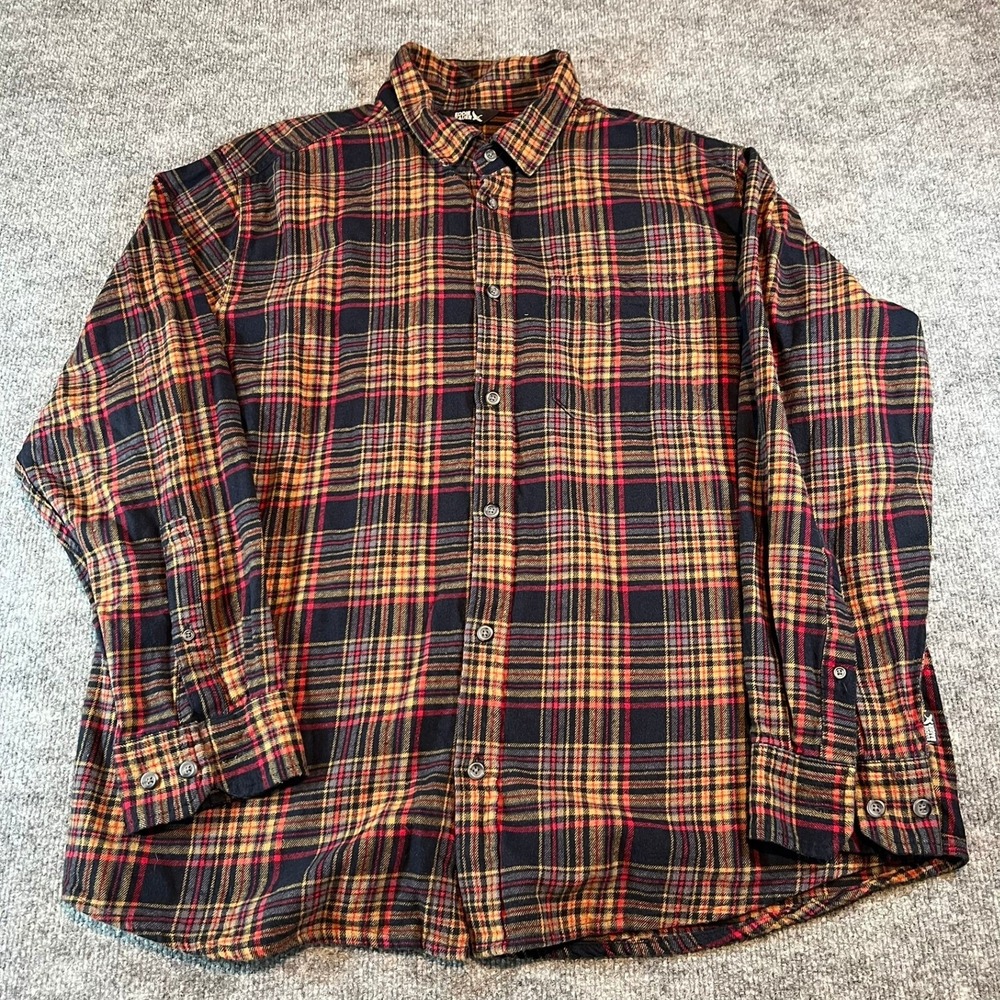 Eddie Bauer XXL Mens Flannel Plaid Button Up Long Sleeve‎ Shirt